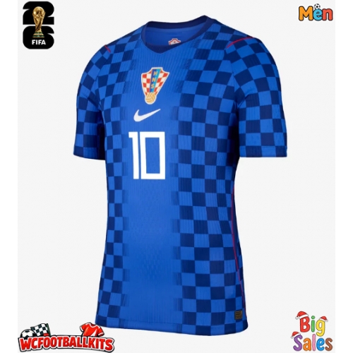Croatia Luka Modric #10 Replica Away Stadium Shirt World Cup 2026 Short Sleeve